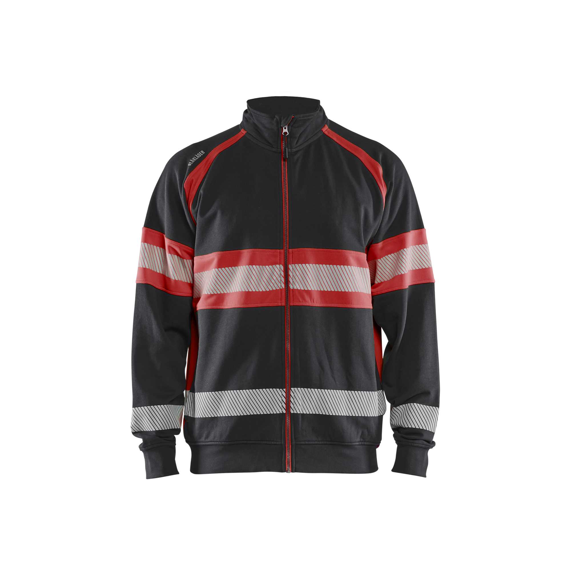 BLAKLADER 35511158 Hi Vis Sweater Hi Vis Reflective Full-zip Work Sweatshirt MEN - 100% Cotton